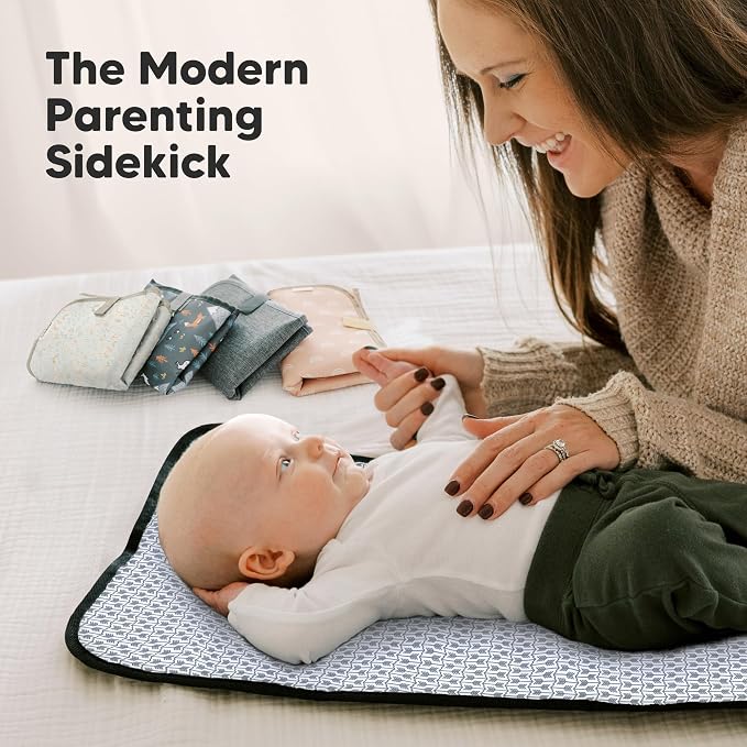 KeaBabies Portable Diaper Changing Pad, Easy Wipe Clean - Image 9