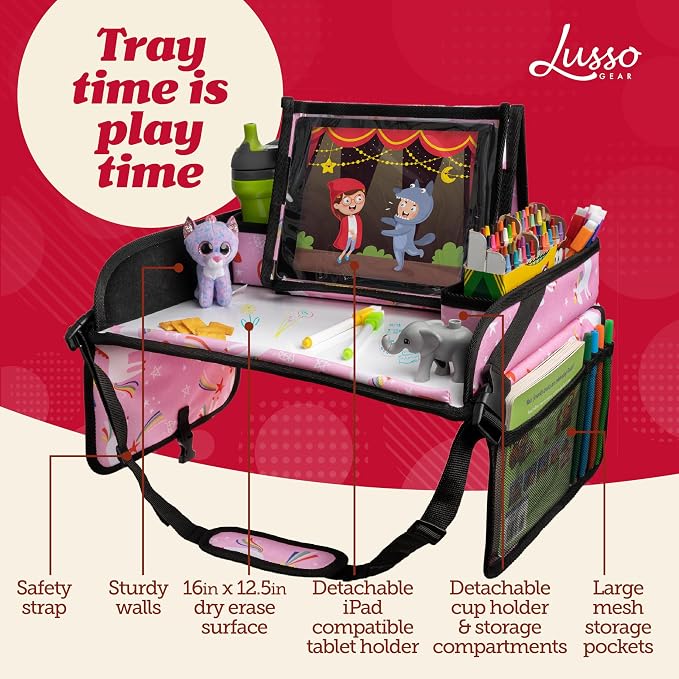 Lusso Gear Car Seat Travel Tray - Image 2
