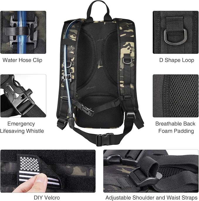 GENILU Tactical Hydration Backpack - Image 5