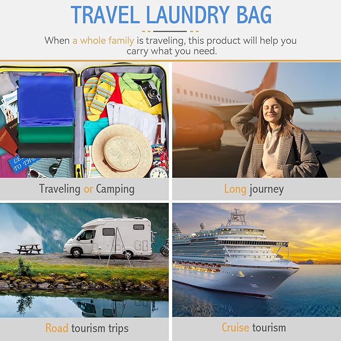 Extra Large Laundry Bag With Handles, Heavy Duty, Travel Laundry Bag - Image 6