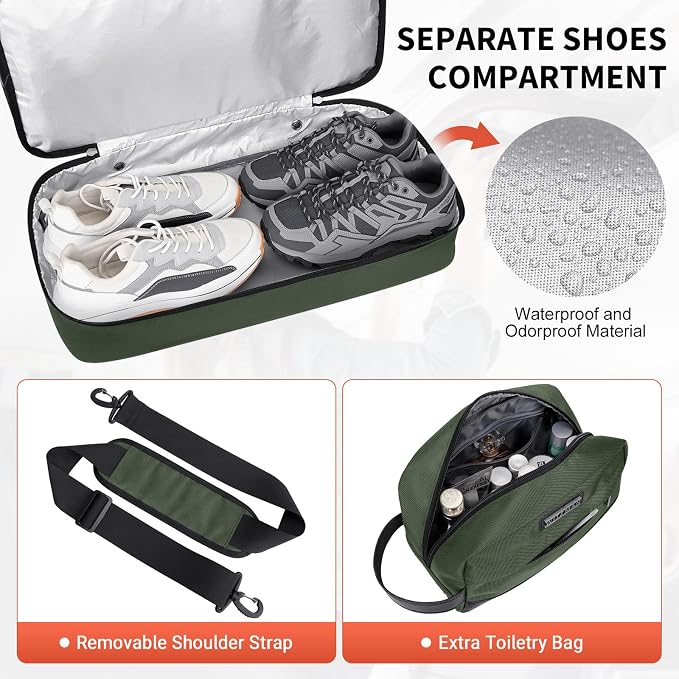 WITZMAN Travel Duffle Bags for Men Weekender Bags - Image 4