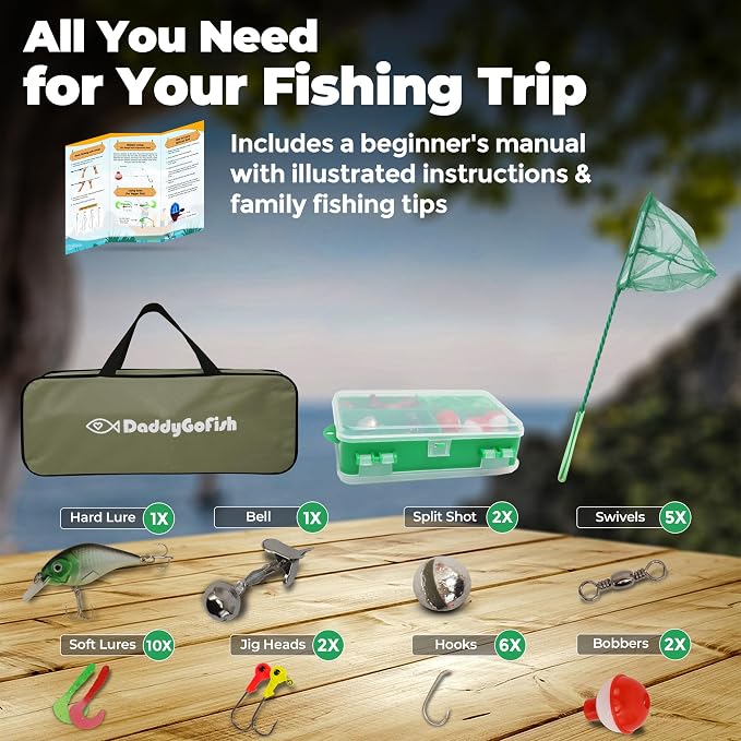DaddyGoFish Kids Fishing Pole - Image 2
