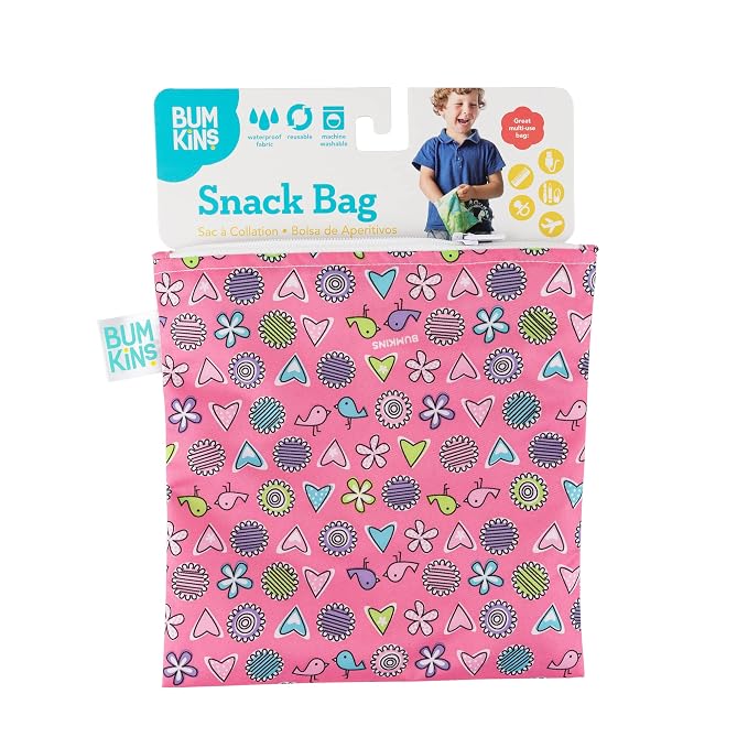Bumkins Reusable Sandwich and Snack Bags, - Image 6