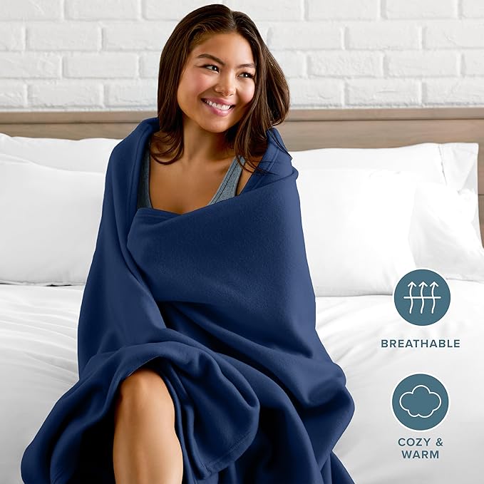 Bare Home Polar Fleece Blanket - Image 3