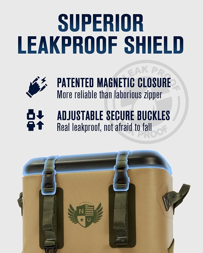 Magnetic Soft Cooler, Zipperless Soft Sided Cooler Bag - Image 2