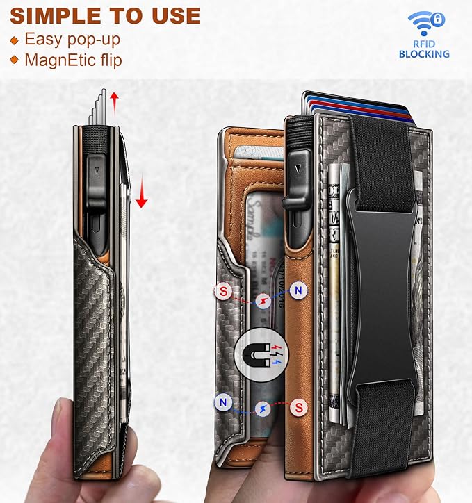 BULLIANT Men Wallet Gift Boxed, Slim Front Pocket Wallet Money Clip Card Holder - Image 3