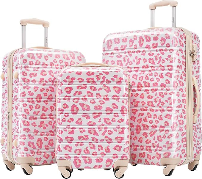 Merax Luggage Sets 3 Piece, Hardside Expandable Suitcase Set by Merax