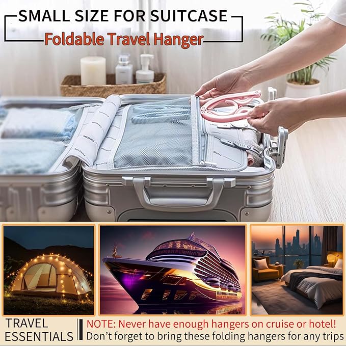 20 Pcs Foldable Travel Hangers - Image 6