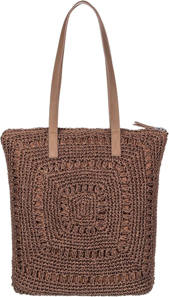Roxy Women's Beach Tote Bag | Travel | Vacation | Straw | Lightweight | - Image 3