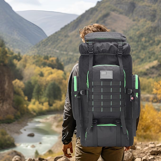 Hiking Backpack for Men 70L/100L Camping Backpack Military Rucksack Molle 3 - Image 7