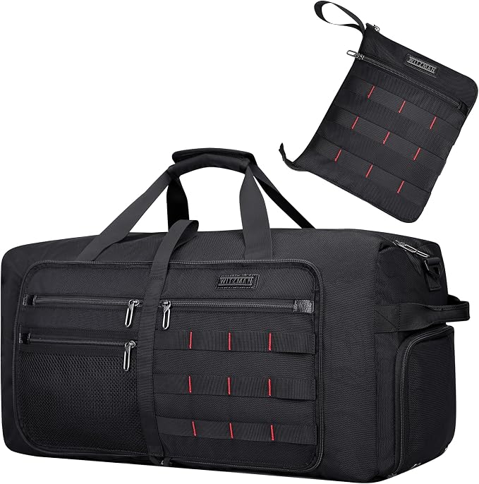 WITZMAN Foldable Duffle Bag for Travel 65L Lightweight Packable Duffel Bag by WITZMAN