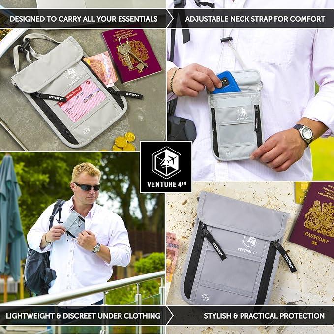 VENTURE 4TH Passport Holder Neck Wallet - Image 4