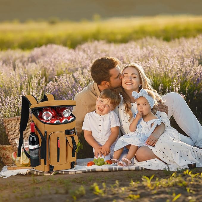 TUGUAN Cooler Backpack 36 Cans Insulated Leak Proof Lightweight Lunch Backpack - Image 7