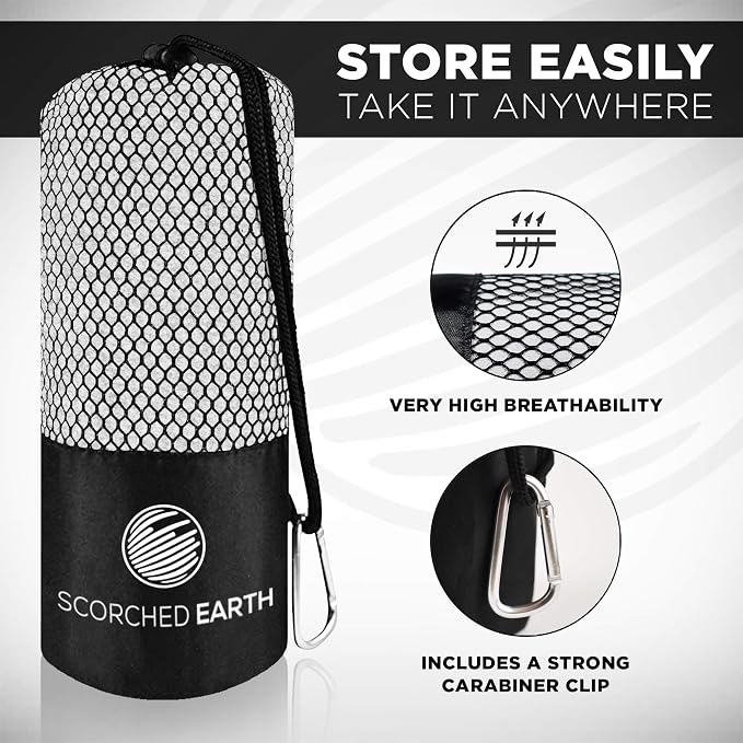 ScorchedEarth Microfiber Travel & Sports Towel Set - Image 3