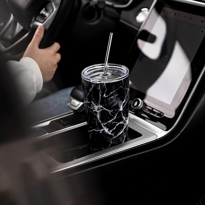 THILY Stainless Steel Vacuum Insulated Tumbler 26 oz Triple-Insulated Travel Mug - Image 5