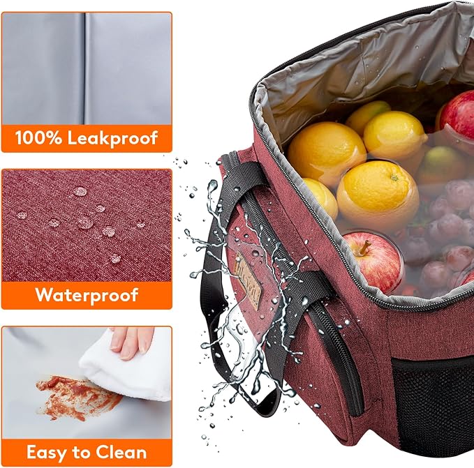 Lifewit Large Lunch Bag Insulated Lunch Box Soft Cooler Cooling Tote - Image 4