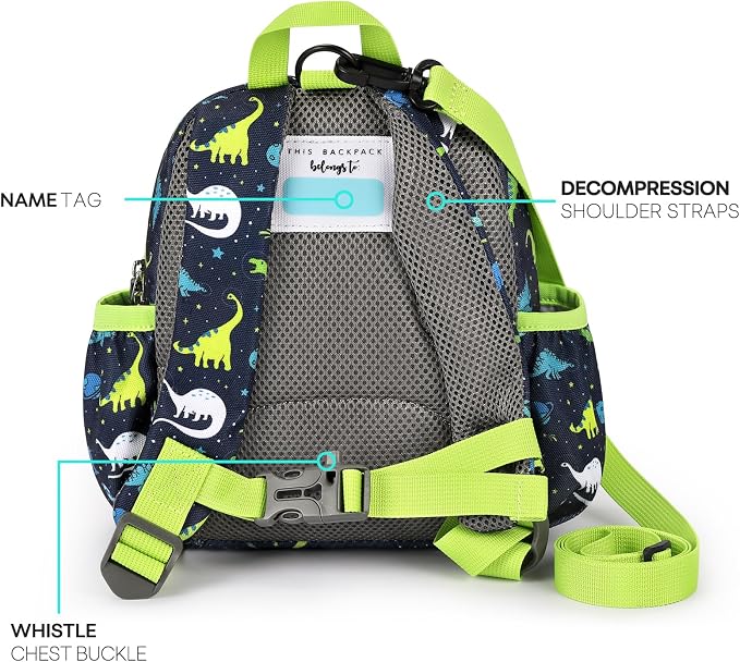 mibasies Backpack Leash for Toddlers 1-3: Baby Backpack for Boys - Image 2