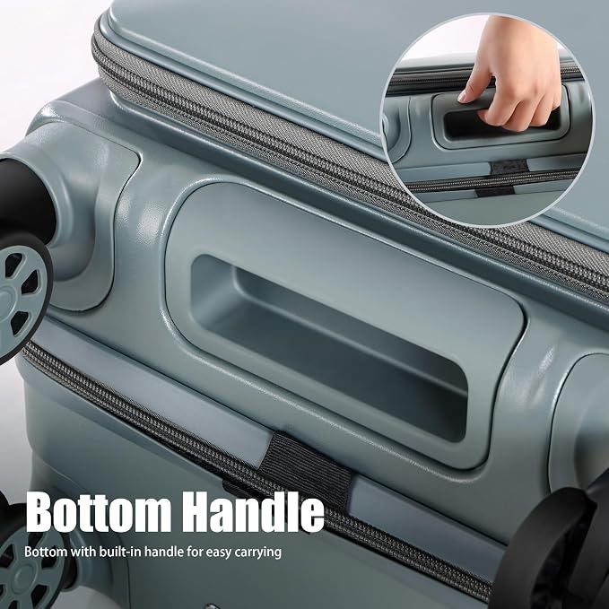 buy 0ne get 0ne free! Carry On Luggage Front Opening 20in Suitcase - Image 9