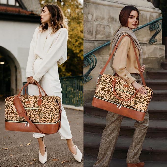 Weekender Bag for Women, Travel Duffel Bag Carry On Overnight Bag - Image 3