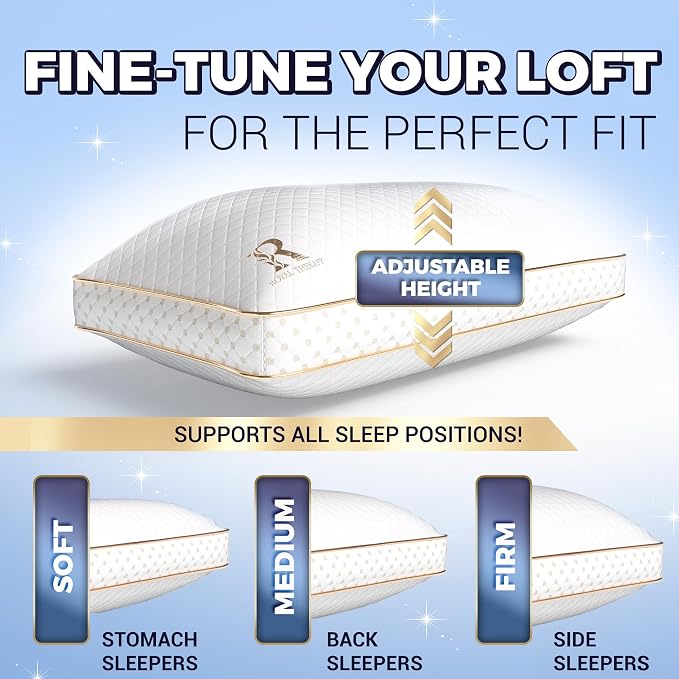 Royal Therapy Queen Memory Foam Pillows - Image 3