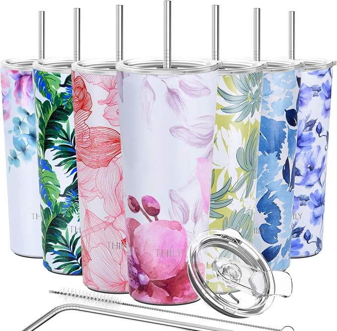 THILY Tumbler Stainless Steel Coffee Cup 26 oz Triple-Insulated Travel Mug by THILY