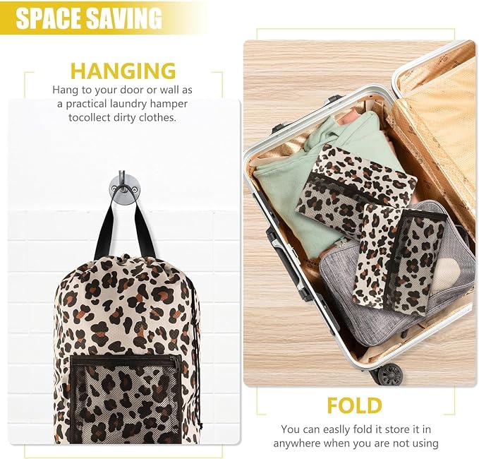 Laundry Bag Backpack, Dirty Clothes Travel Bag - Image 6