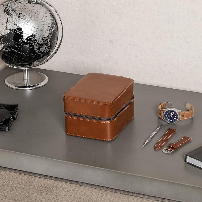 ROTHWELL 5 Watch Travel Case Storage Organizer - Image 2