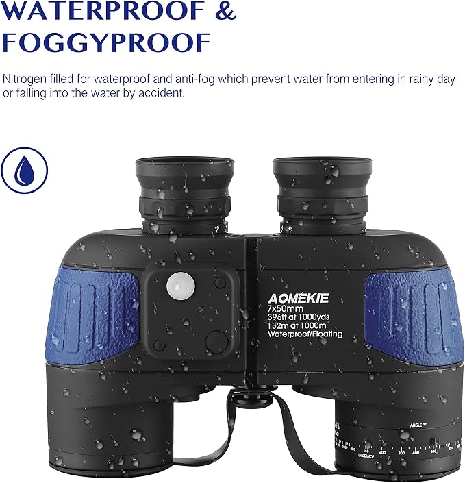 AOMEKIE 7X50 Marine Waterproof Binoculars - Image 4
