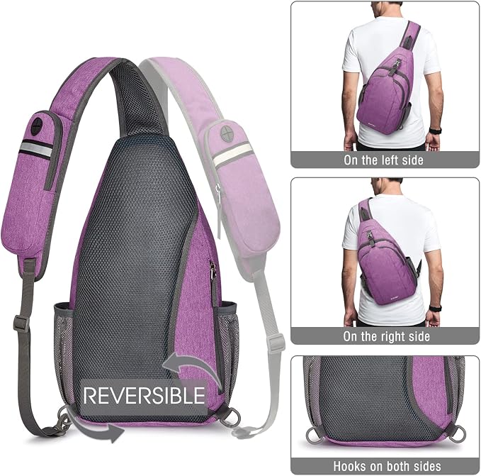 G4Free Sling Bag RFID Blocking Sling Backpack Crossbody Chest Bag Daypack - Image 5
