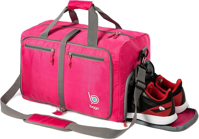 Bago Foldable Duffel Bags for Traveling Women & Men - 60L Medium Packable - Image 4