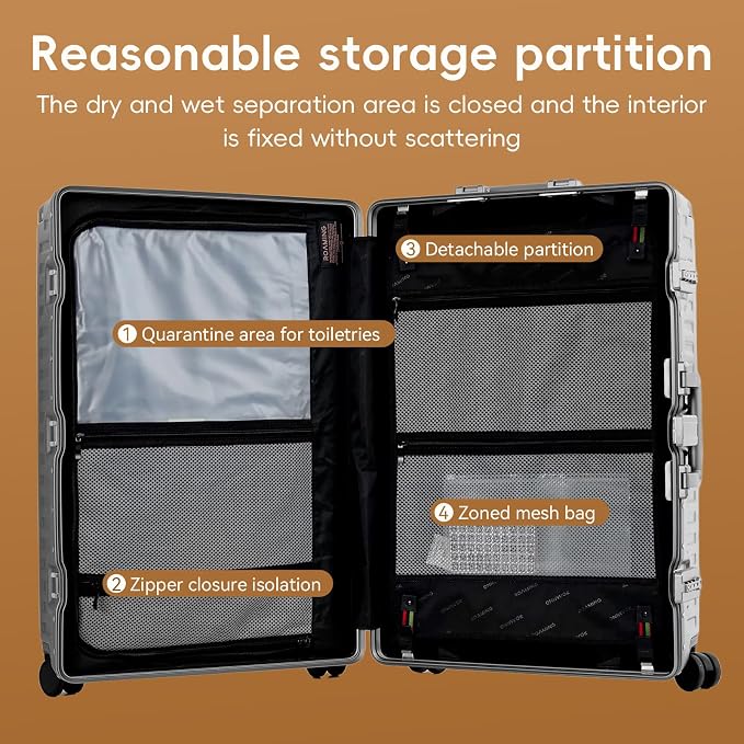 ROAMING Zipperless Luggage 28 Inch - Image 9