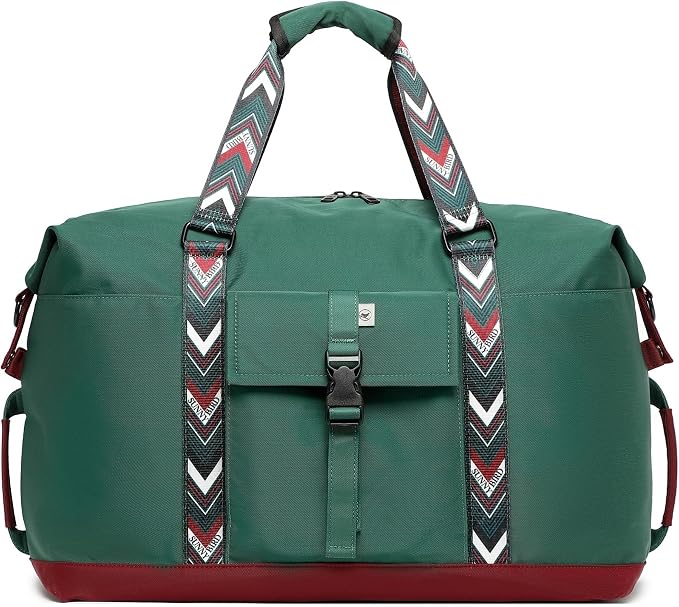 SUNNY BIRD Duffel with Utility Pouch, 40L Weekender Overnight Bag with Shoe - Image 2