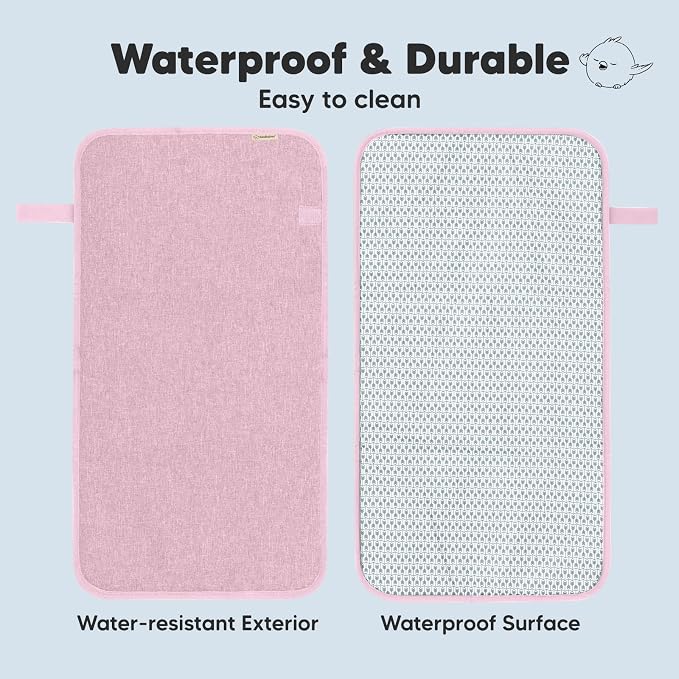 KeaBabies Portable Diaper Changing Pad, Easy Wipe Clean - Image 4