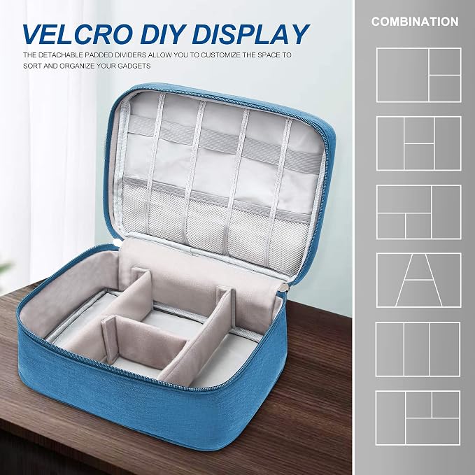 VOCUS Electronics Organizer Travel Cable Organizer Bag - Image 4