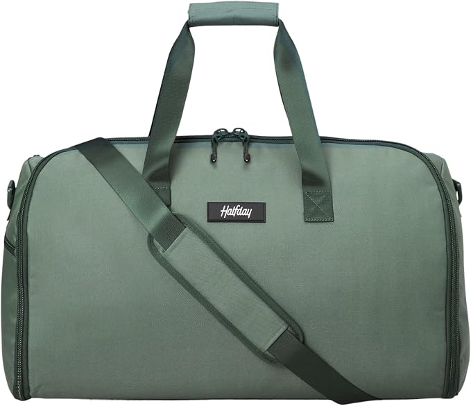 Halfday Convertible 2-in-1 Garment Duffel Weekender Bag 40L | Wrinkle-Free by HalfdayTravel