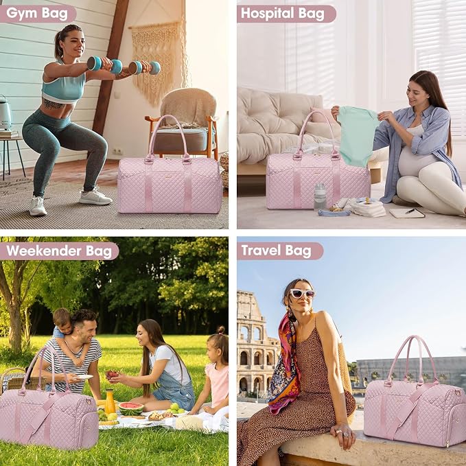 Women Duffle Weekender Travel Bag: Large Duffel Bags - Image 4