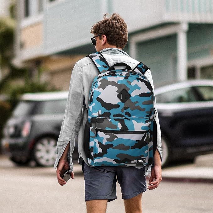 School Backpack, 17.3 Inch Bookbag Men and Teen Boy School bag - Image 2