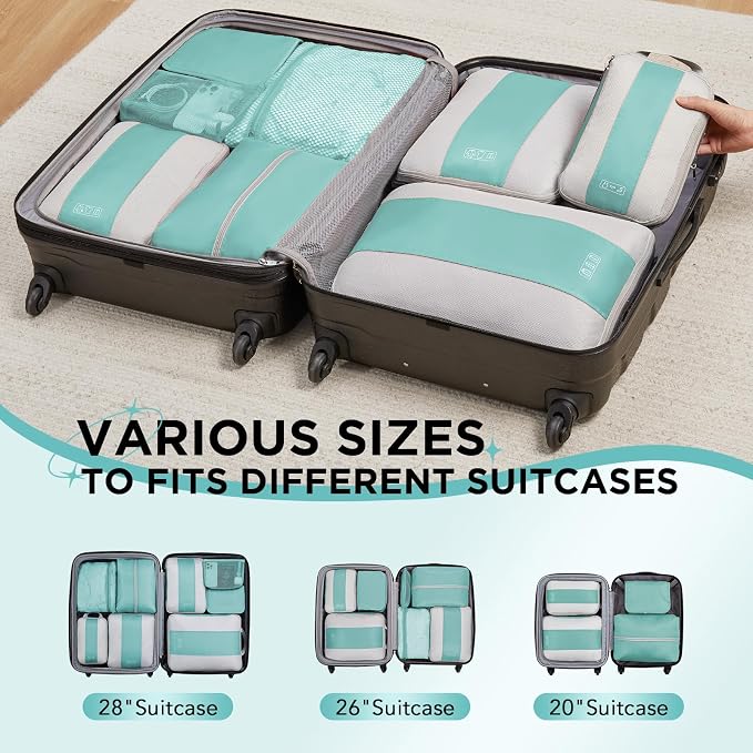8 Set Compression Packing Cubes - Image 7