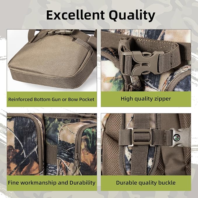 hunting backpack for men Waterproof Camo Pack Hunting gifts for men gear - Image 4