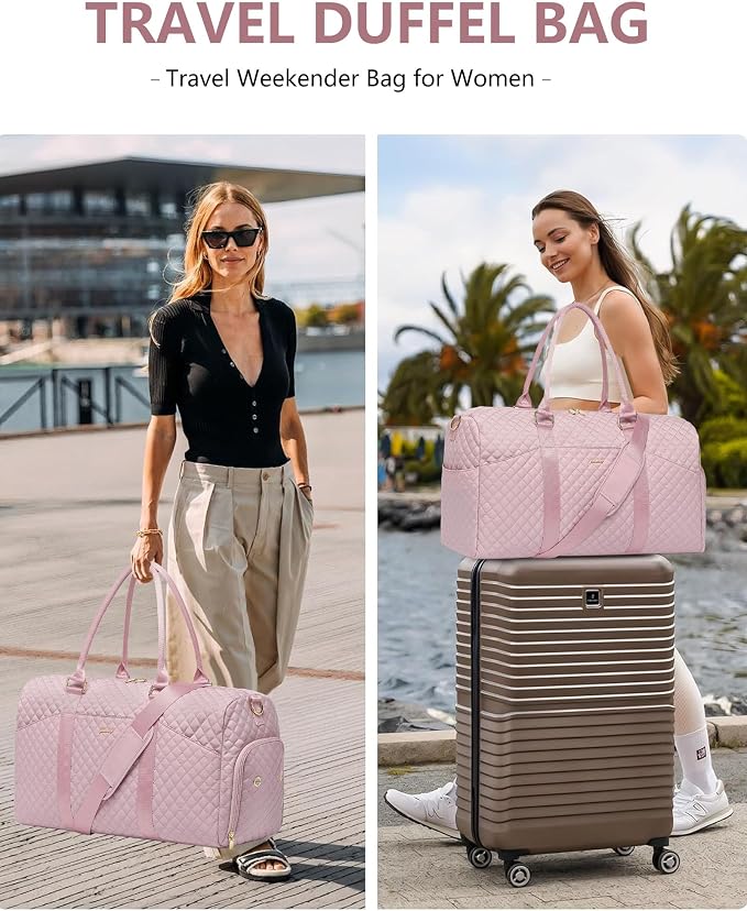 Women Weekender Travel Duffle Bag: Travel Duffel Overnight Bags - Image 8