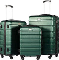 Coolife Luggage 3 Piece Set Suitcase Spinner Hardshell Lightweight TSA Lock by COOLIFE