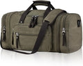 Felipe Varela Green 40L Canvas Duffel Bag by FelipeVarela