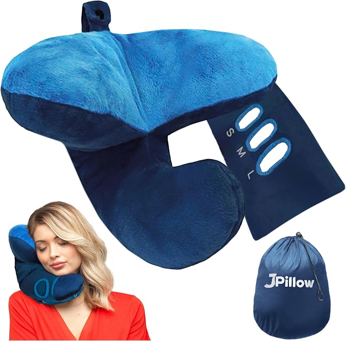 JPillow Travel Pillow for Airplanes – A Little Bulky, and Takes a Couple of by J-Pillow
