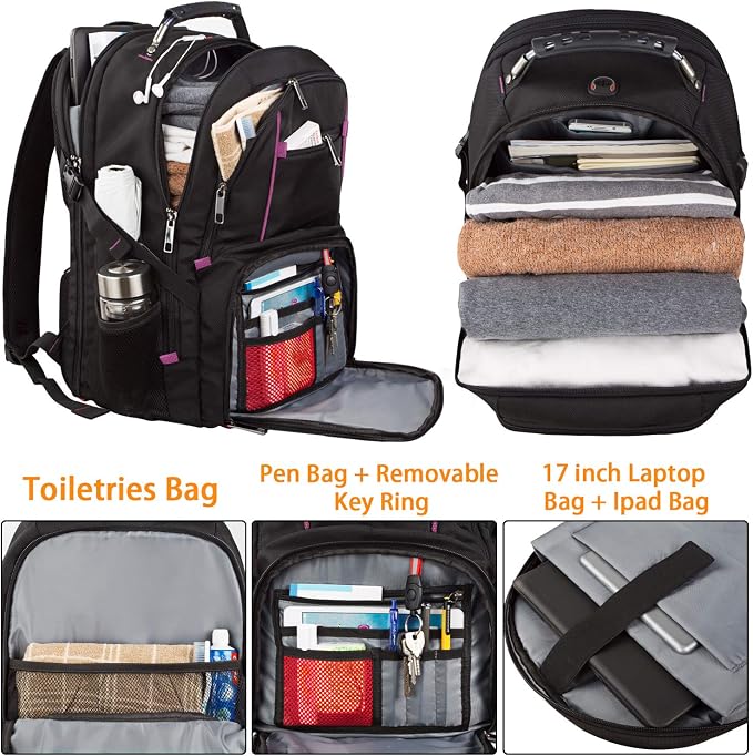 LTINVECK Extra Large Backpack, TSA Friendly Travel Laptop Computer Backpack - Image 4