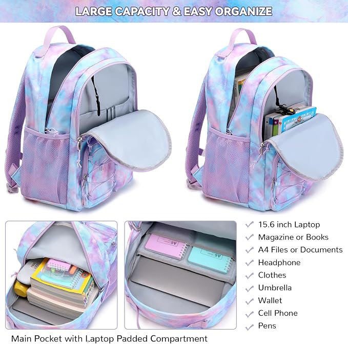 Lohol Galaxy Backpack for Kids Teen Boys Girls, Daypack - Image 6