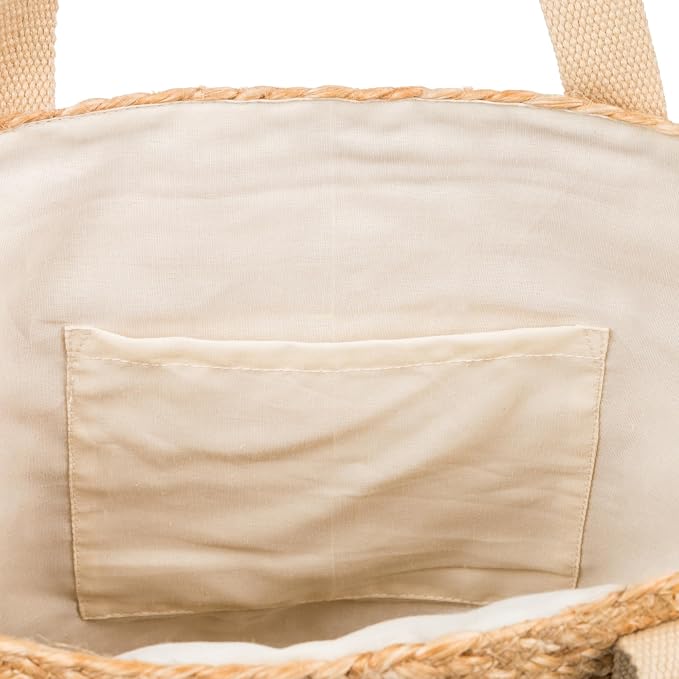 Roxy Women's Beach Tote Bag | Travel | Vacation | Straw | Lightweight | - Image 4
