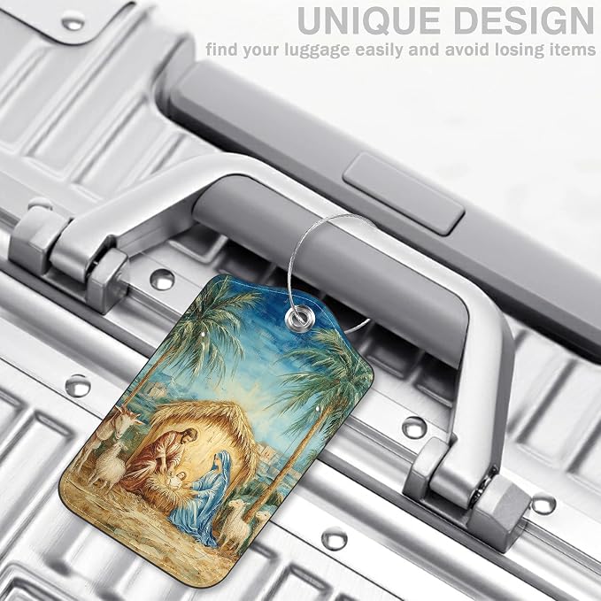 2 Pcs Nativity Scene Luggage Tags - Image 5