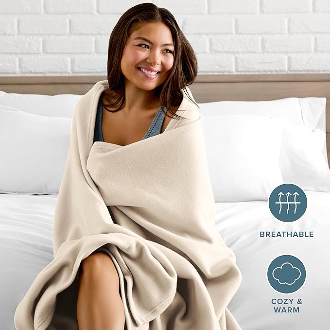Bare Home Polar Fleece Blanket - Image 3