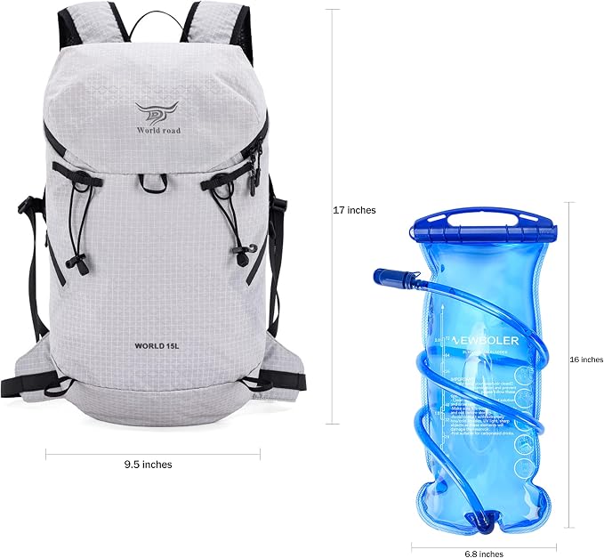 15L Hydration Backpack with 2L Water Bladder Water Backpack - Image 2