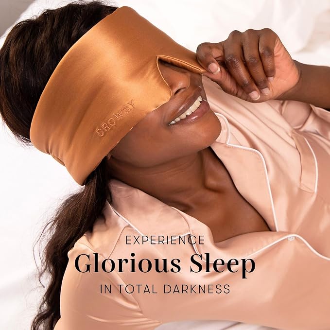 DROWSY Silk Sleep Mask. Face-Hugging, Padded Silk Cocoon - Image 6